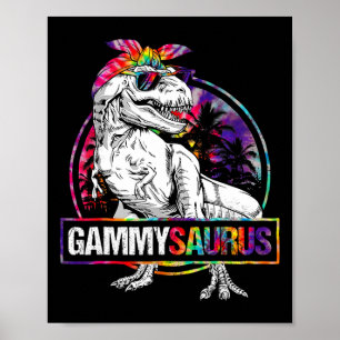 Gammysaurus恐竜Gammy Saurusファミリーマッチング ポスター