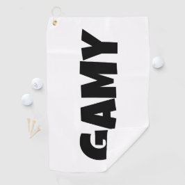 GAMY Black Logo ゴルフタオル