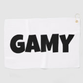GAMY Black Logo ゴルフタオル (横)