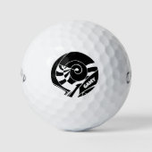 GAMY® Black Logo ゴルフボール (正面)