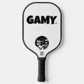 GAMY® Black Logo ピックルボールラケット (裏面)