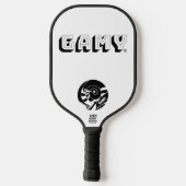 GAMY® Black Logo ピックルボールラケット (裏面)