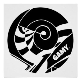 GAMY® Black Logo  ポスター