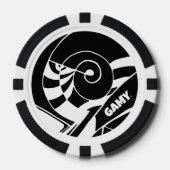 GAMY® Black Logo ポーカーチップ (正面)