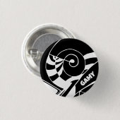 GAMY Black Logo Button rund 缶バッジ (正面&裏面)