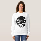 GAMY® Black Logo Damen スウェットシャツ (正面フル)