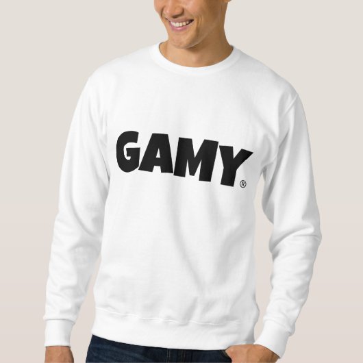 GAMY® Black Logo Herren スウェットシャツ (正面)