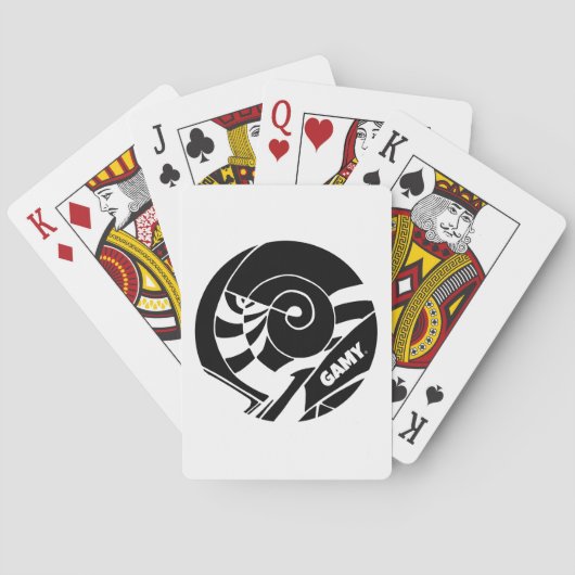 GAMY® Black Logo Poker トランプ (裏面)