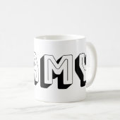 GAMY Black Logo Tasse 325 ml コーヒーマグカップ (正面右)