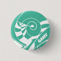 GAMY Green Logo Button rund