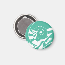 GAMY Green Logo Magnet rund マグネット