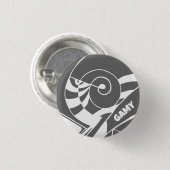 GAMY Grey Logo Button rund 缶バッジ (正面&裏面)