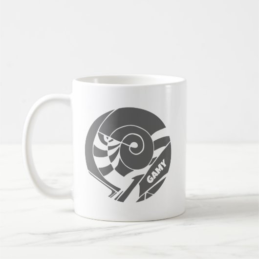 GAMY Grey Logo Tasse 325 ml コーヒーマグカップ (左)