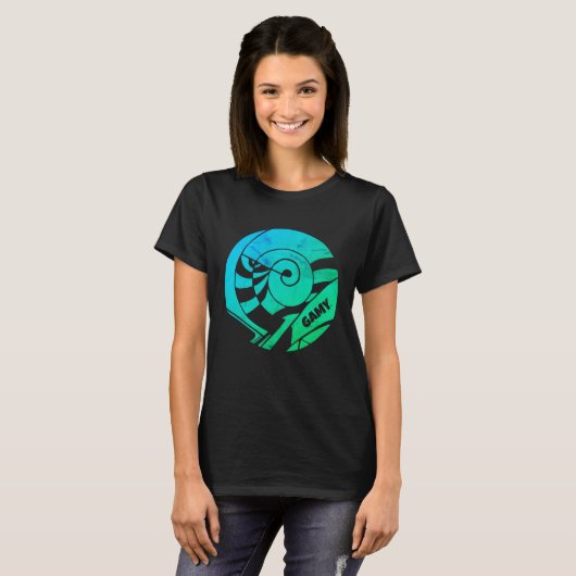 GAMY® Logo Basic Damen T-Shirt Tシャツ (正面フル)