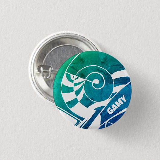 GAMY Logo Button rund 缶バッジ (正面&裏面)