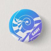 GAMY Logo Button rund 缶バッジ (正面)