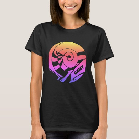 GAMY® Logo Damen T-Shirt Tシャツ (正面)