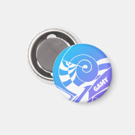 GAMY Logo Magnet rund マグネット