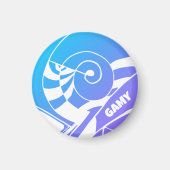 GAMY Logo Magnet rund マグネット (正面)
