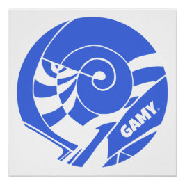 GAMY® Royal blue Logo  ポスター