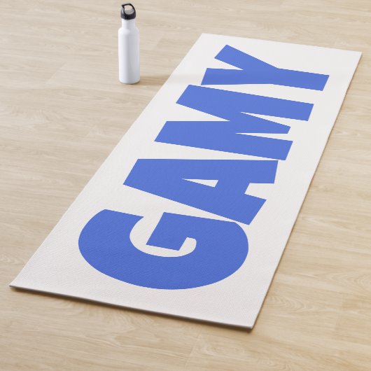 GAMY Royal blue Logo ヨガマット (インサイチュ)