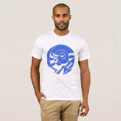 GAMY® Royal blue Logo Herren Tシャツ (正面フル)