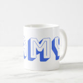 GAMY Royal blue Logo Tasse 325 ml コーヒーマグカップ (正面右)