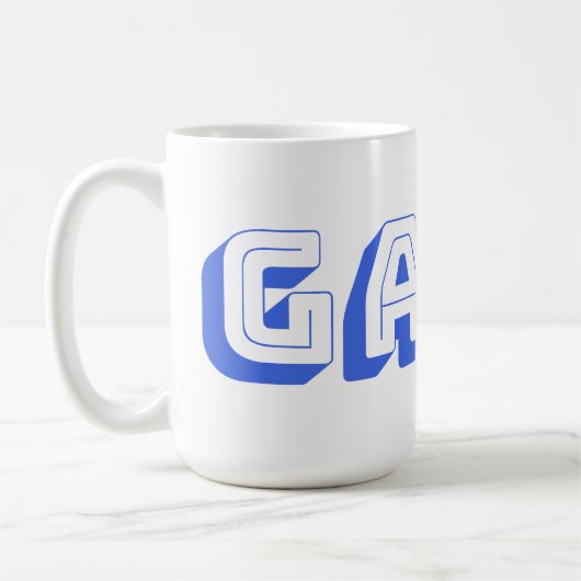 GAMY Royal blue Logo Tasse 443 ml コーヒーマグカップ (左)