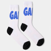GAMY® Royal blue Logo Unisex ソックス (右)