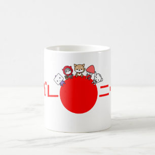 Ganbare日本のマグ コーヒーマグカップ