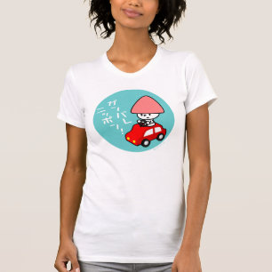 Ganbare日本のTシャツ-車 Tシャツ