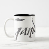 Gandalf名テクスチャ ツートーンマグカップ (左)