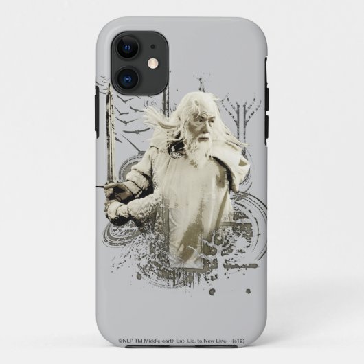 GANDALF™と剣ベクトルコラージュ Case-Mate iPhoneケース (裏面)