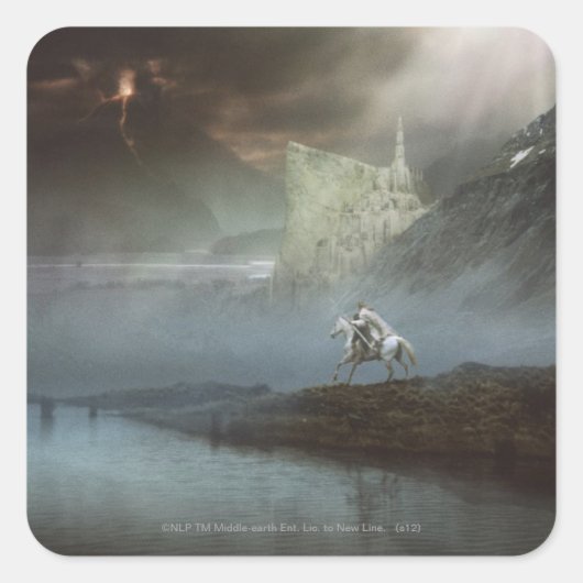 GANDALF™は守られた都市にHobbitsを取ります スクエアシール (正面)