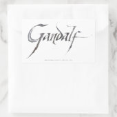 Gandalf Name Textured 長方形シール (バッグ)