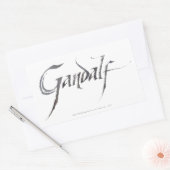 Gandalf Name Textured 長方形シール (封筒)