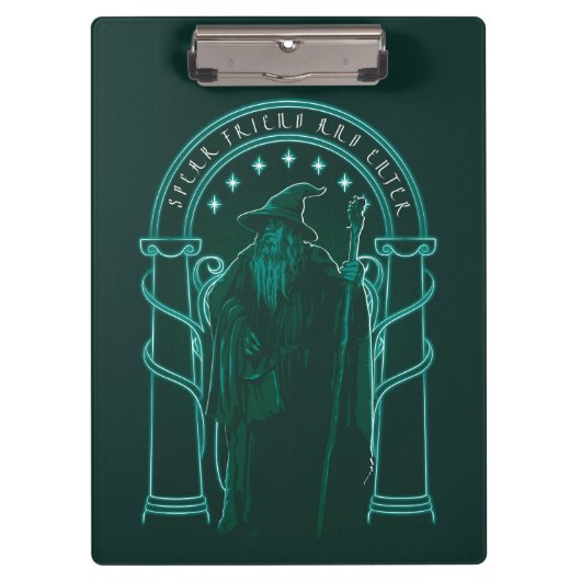 GANDALF™ "Speak Friend And Enter" Doors of Durin クリップボード (正面)
