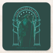 GANDALF™ "Speak Friend And Enter" Doors of Durin スクエアペーパーコースター (正面)