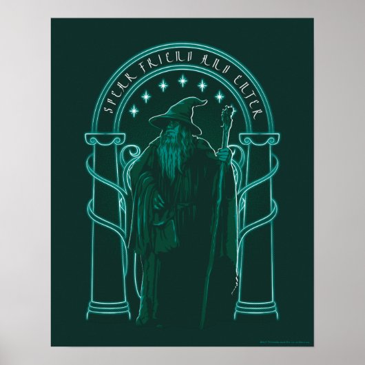 GANDALF™ "Speak Friend And Enter" Doors of Durin ポスター (正面)