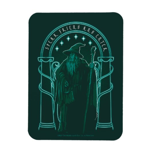 GANDALF™ "Speak Friend And Enter" Doors of Durin マグネット (縦)