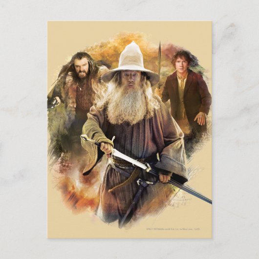 Gandalf、THORIN OAKENSHIELD™、およびBILBO BAGINS™ ポストカード (正面)