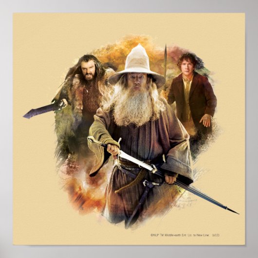 Gandalf, THORIN OAKENSHIELD™, & BILBO BAGGINS™ ポスター (正面)