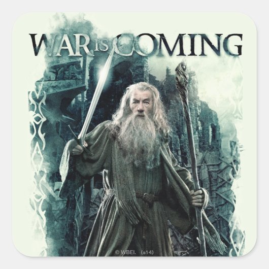 Gandalf - War Is Coming スクエアシール (正面)