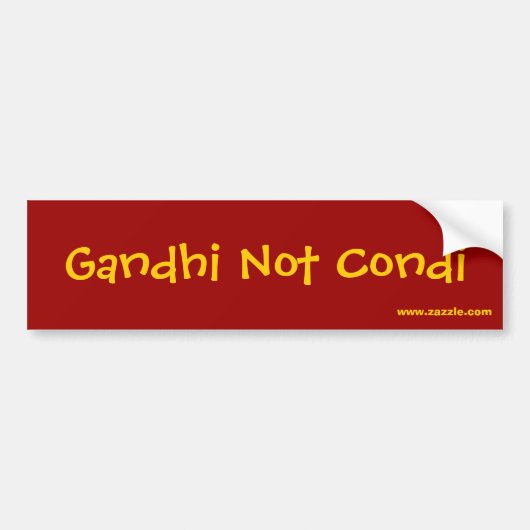 GandhiないCondi バンパーステッカー (正面)
