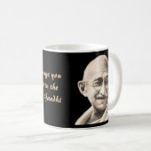 Gandhiのコップ。 コーヒーマグカップ (正面右)