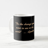 Gandhiのコップ。 コーヒーマグカップ (正面左)