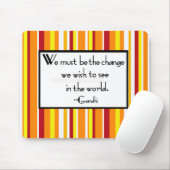 Gandhiの引用文のマウス マウスパッド (マウス)