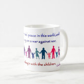 Gandhiの引用文のマグ コーヒーマグカップ (正面右)