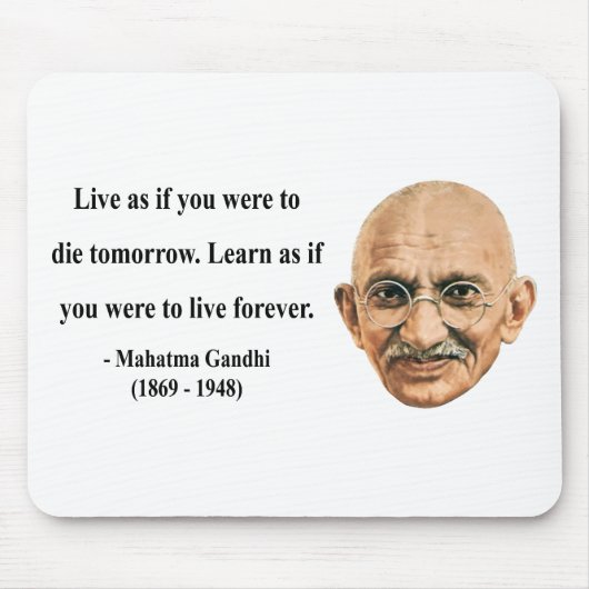 Gandhiの引用文4b マウスパッド (正面)
