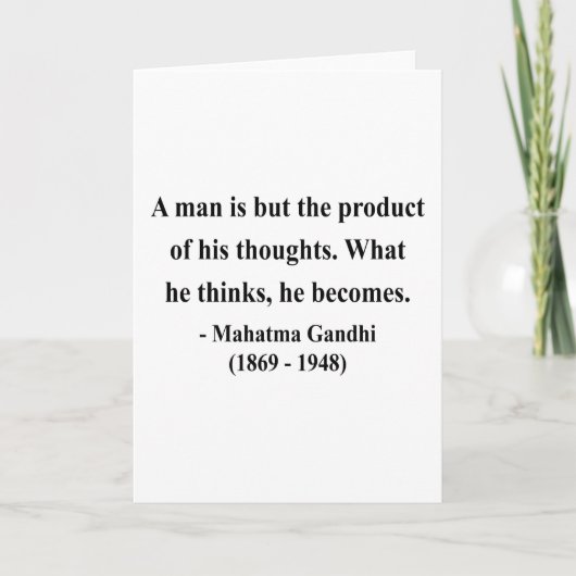 Gandhiの引用文8a カード (正面)